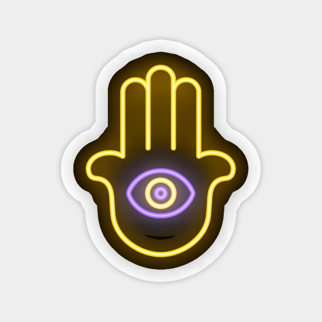 Hamsa Hand, Hamsa Eye Sticker by Utopia Shop